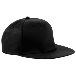 Beechfield Unisex 5 Panel Retro Rapper Cap / Black